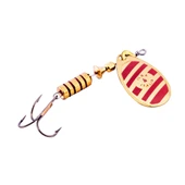 Alabalık Turna Döner Olta Kaşık - Ilba Zebra 21214 - Altın/Kırmızı - No:4 thumbnail 1