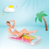 Şişme Havuz Deniz Yatağı - Sultan Yatağı - Bardaklıklı - Gümüş (58802EU) - 5