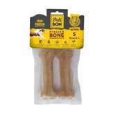 Delibon Deri Pres Kemik Köpek Ödülü Naturel 12 Cm (2'li) - 1
