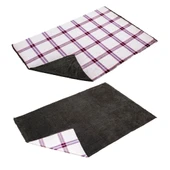 Peluş Polar Kamp Battaniyesi - Haki Ekose - Acil Durum Battaniye - Argeus Camp - 5