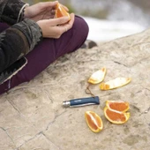 Katlanır Cep Çakısı - Opinel - Gürgen Ağacı Sap - Mavi Çakı No:8 - 4