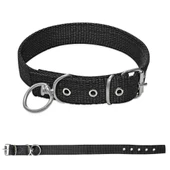 Savex Dokuma Köpek Boyun Tasması Siyah 2.5*50 cm - 1