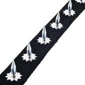 Dokuma Çivili Köpek Boyun Tasması - 4*70 cm - Siyah - 4