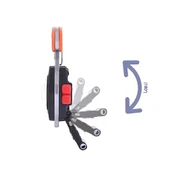 Wison Çok Fonksiyonlu Şarjlı Anahtarlıklı Fener Turuncu (WS-5050) - 5