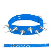 Dokuma Çivili Köpek Boyun Tasması - 5*80 cm - Mavi - 1