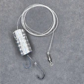 Çinekop Hazır Takım - Fishack - İki İğneli - Fırdöndülü - Parlak Mantarlı - 2