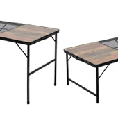 Katlanabilir Ahşap Kamp Masası - Izgaralı - Madfox Eazy - 547210 - 2