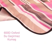 Piknik Kamp Örtüsü - Su Geçirmez - Madfox Skyloft - Red Stripe - 546255 - 5