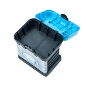 Tabureli Balıkçı Takım Çantası - 4 Çekmeceli - Mavi - 5