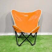 Argeus Butterfly Katlanabilir Kamp Sandalyesi Turuncu - 1