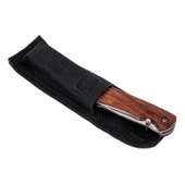 Katlanabilir Cep Çakısı - Ahşap Saplı - Taşıma Kılıflı - SW-386 - 5