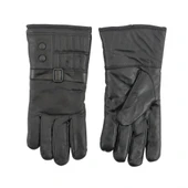 Erkek Deri Eldiven - İçi Peluşlu - Savex - Siyah - 137-A thumbnail 1