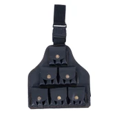 Deri Bacak Fişekliği - Savage - Siyah - 18'li - 1