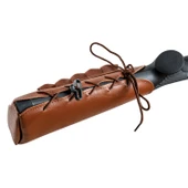 Deri Dipçik Fişekliği - Savage - Taba - 5'li - 5