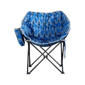 Argeus Balcony Comfort Katlanabilir Kamp Sandalyesi Mavi Kamuflaj - 5