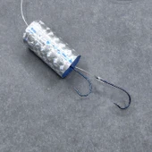 Çinekop Hazır Takım - Fishack - İki İğneli - Fırdöndülü - Parlak Mantarlı - 3