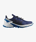 Salomon Supercross 4 Erkek Koşu Ayakkabısı - Blue Print/Black/Lapis Blue - 1
