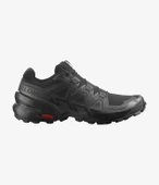 Salomon Speedcross 6 Erkek Koşu Ayakkabısı - Black/Black/Phantom - 1