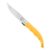 Katlanır Cep Çakısı - Yatağan - El Yapımı - Sarı - No:2 - 1