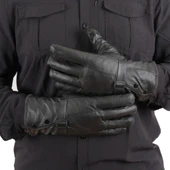 Erkek Deri Eldiven - İçi Peluşlu - Savex - Siyah - 137-E - 5