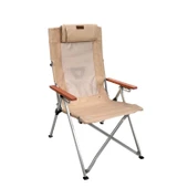 Katlanır Kamp Piknik Sandalyesi - Madfox Haven - 6 Kademeli - Bej - 547282 - Taşıma Çantalı - 2
