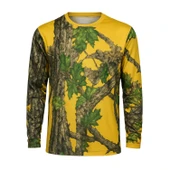 Sarı Orman Desenli Mikrofiber Sweatshirt - Avcı Sweatshirt - Hızlı Kurur - 3