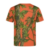 Turuncu Orman Desenli Mikrofiber Tişört - Avcı Tişört - Hızlı Kurur - 3