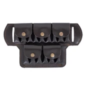 Deri Bel Fişekliği - Savage - Kahve - 15'li - 1