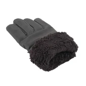 Erkek Deri Eldiven - İçi Peluşlu - Savex - Siyah - 137-A thumbnail 3