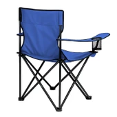 Katlanır Kamp Piknik Sandalyesi - Bardaklıklı - (DY.001) - Lacivert - Taşıma Çantalı thumbnail 2