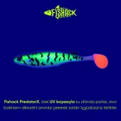 Silikon Balık - 10g 100mm - Fishack PredatorX - UV Boyalı - Bleed - 3