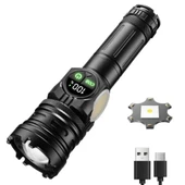 Şarj Edilebilir El Feneri - Wison - 2500 Lümen - 25 Watt - 3