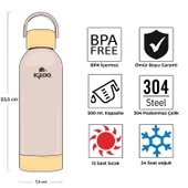 Çelik Pro Termos - Igloo - Hydrate - 500ml - Bej - 205694 - 4