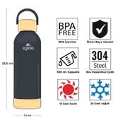 Çelik Pro Termos - Igloo - Hydrate - 500ml - Füme - 205694 thumbnail 4
