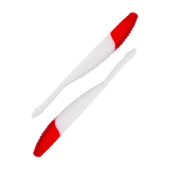 Silikon Kurt Yem - 3,3g 95mm - Fishack WormiX - 1 Adet - Red White - 2