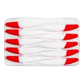 Silikon Kurt Yem - 3,3g 95mm - Fishack WormiX - 1 Adet - Red White - 3