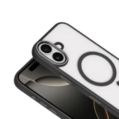 iPhone 17 Kılıf Wireless Şarj Özellikli Krom M-safe Silikon Kapak thumbnail 7