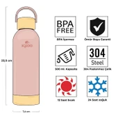 Çelik Pro Termos - Igloo - Hydrate - 500ml - Somon - 205694 - 4