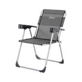 4 Adet Katlanır Kamp Sandalyesi ve Masa Seti - Rock - Antrasit - Bardaklıklı - 140 KG - 3