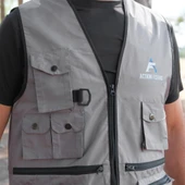 Action Dört Mevsim Çok Cepli Outdoor Spor Yelek Gri thumbnail 5