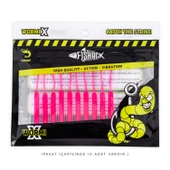 Silikon Kurt Yem - LRF Yem - 1g 52mm - Fishack Wormix - 10 Adet - Pink - UV Silikon - 5