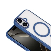 iPhone 17 Kılıf Wireless Şarj Özellikli Krom M-safe Silikon Kapak thumbnail 8