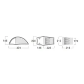 Bronder 4 Kişilik Çadır - 4 Mevsim - Yeşil - Husky - 6