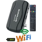 Sunplus Spacex Çanaklı-Çanaksız Dahili Wi-Fi Full Hd Uydu Alıcısı + Akıllı Kumanda thumbnail 1