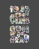 Inosuke Hashibira-Demon Slayer-Tanjiro Kamado-2li çıkartma-etiket parlak kağıt-süsleme-hediye - 4