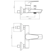 Creavit SH150 Mafsallı El Duş Seti 3F ve Liva Banyo Bataryası - 2
