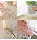 3B Trend Silikon Zemin Koruyucu Kaydırmaz Dayanıklı Ped Mobilya Çamaşır Makinesi Kaydırmaz 4 Adet - 2