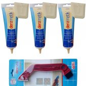 3 Adet Derzmatik Gaga Uçlu Hazır Derz Dolgu + Kazıma Bıçağı Beyaz - 3