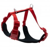Doggie Havalı Dokuma Köpek Göğüs Tasması M 2x45-55cm Kırmızı - 1