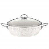 Taç Gravita Döküm 7 Parça Beyaz Tencere Takımı TAC-3450 - 5